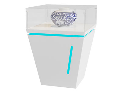 现代青花瓷瓷器展览台 展柜
