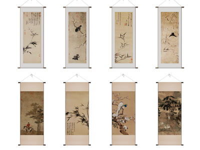 新中式挂画组合卷轴字画