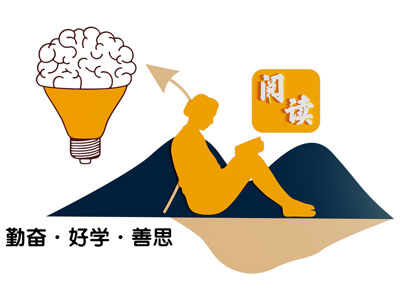 现代阅读文化墙 口号标语