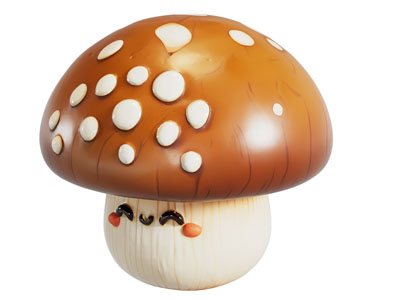卡通蘑菇 动画 动漫 角色 形象 手办 摆件 饰品 道具 装