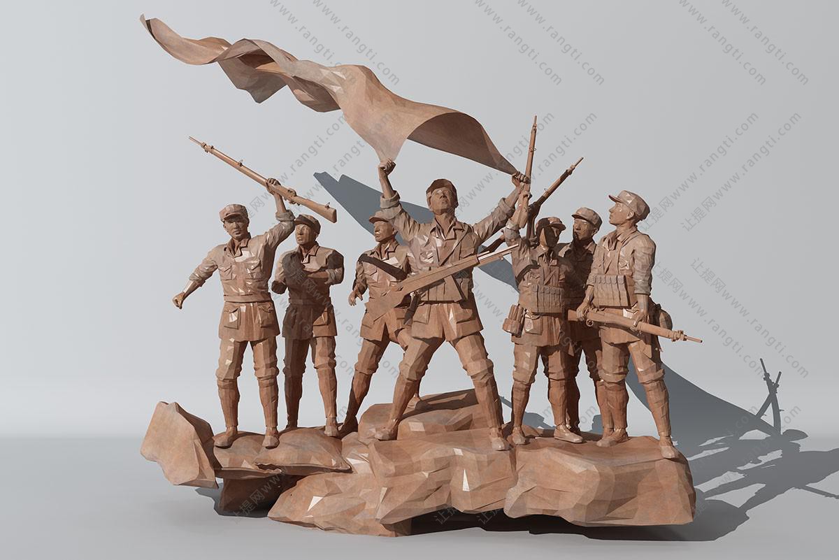 红军长征抗战人物博物馆泥塑、雕塑