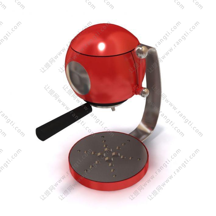 红色球形咖啡机