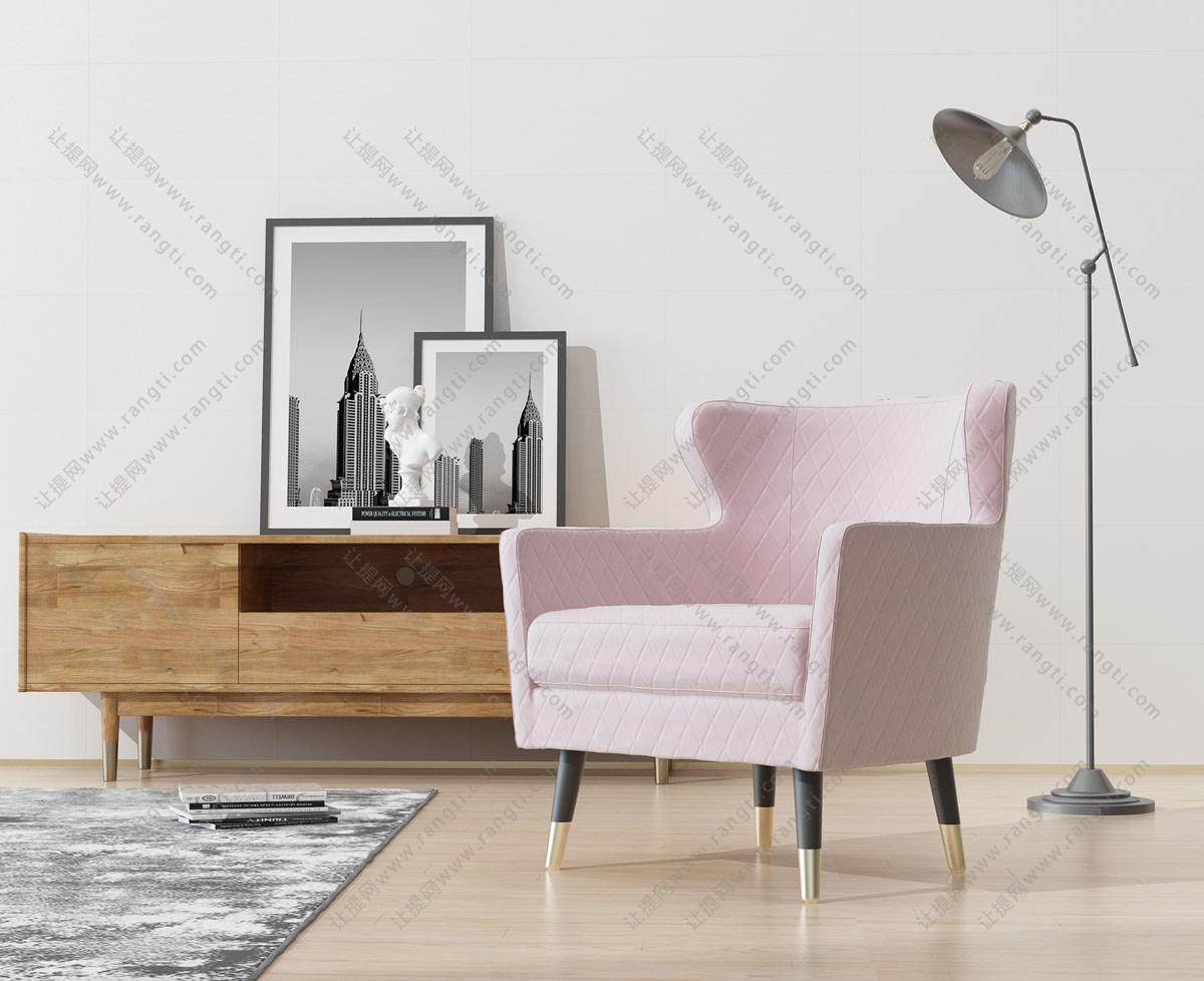 一组粉色沙发案例_8点视觉-站酷ZCOOL