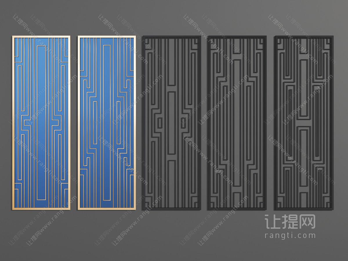 新中式金属隔断