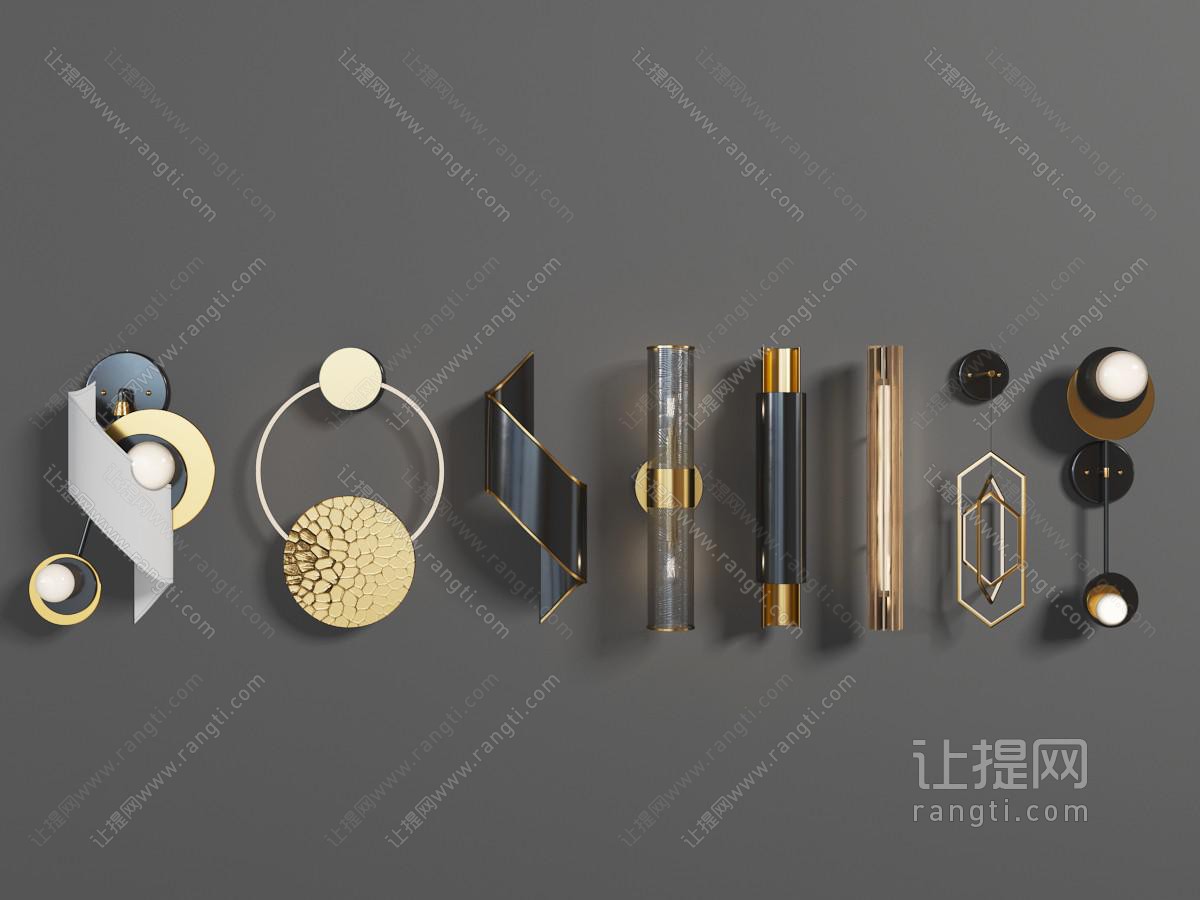 新中式金属铁艺壁灯