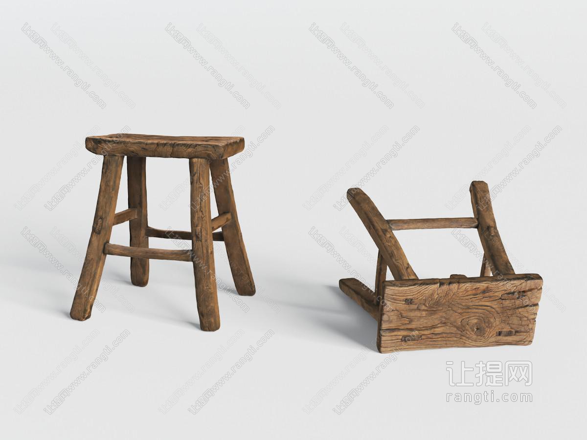 中式老式实木凳子