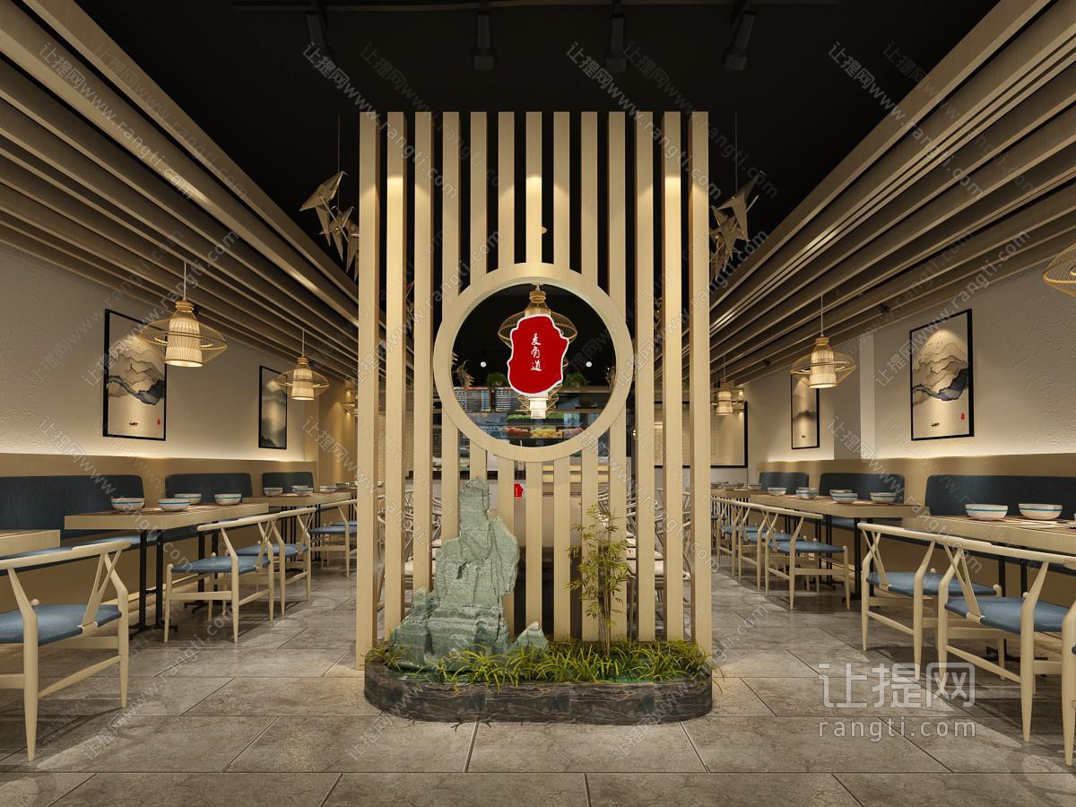新中式餐馆饭店小吃店