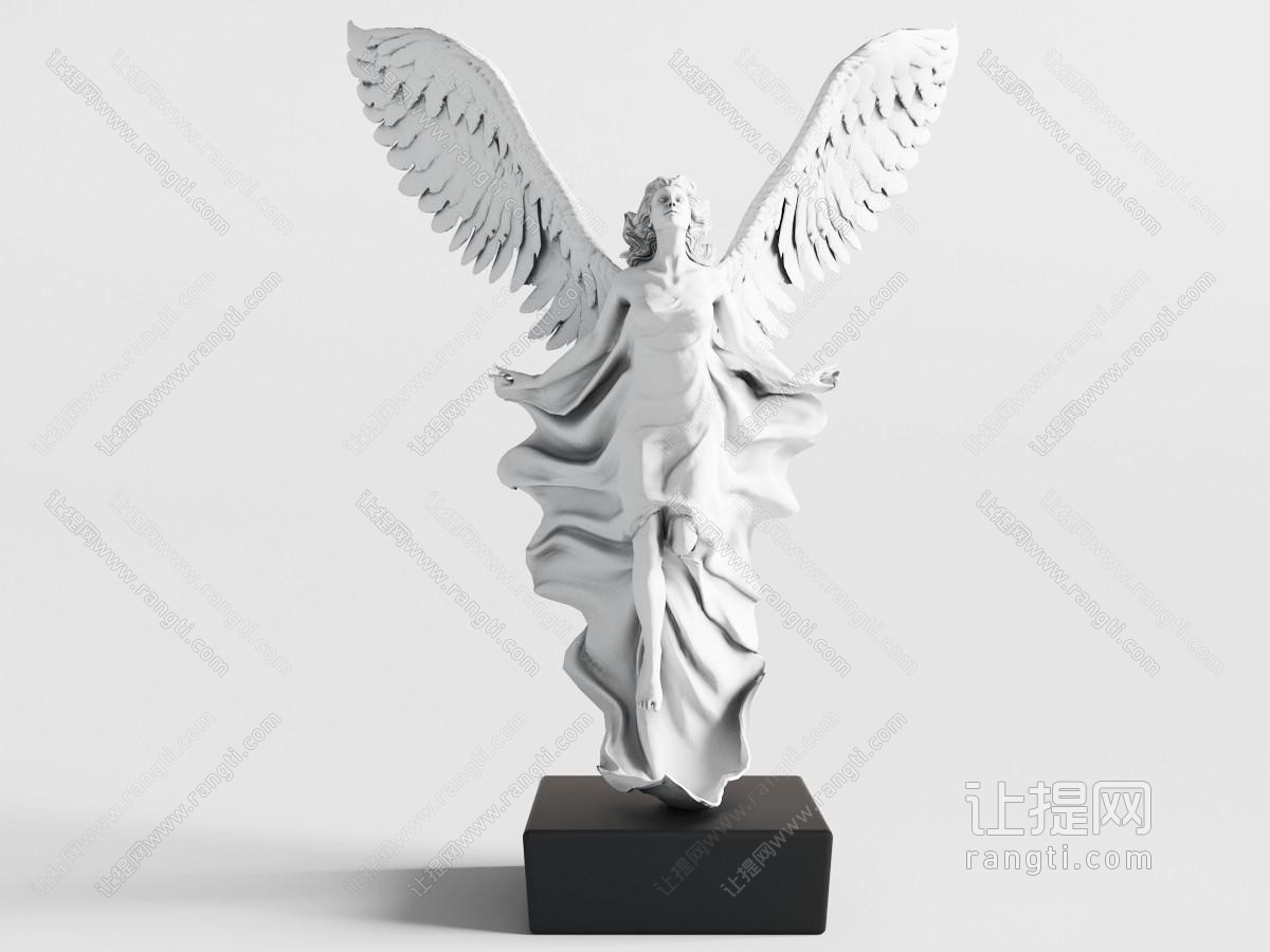 欧式长着翅膀的天使雕塑雕刻