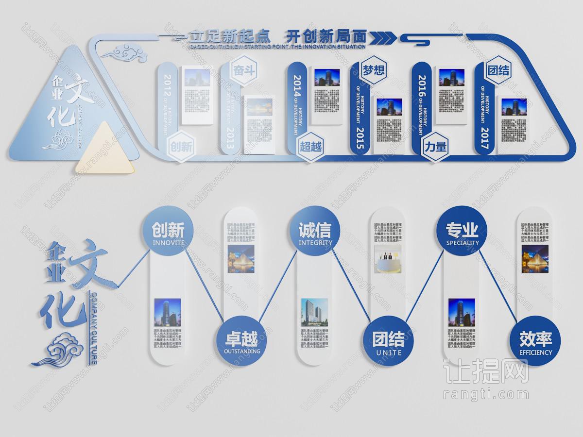 现代企业文化宣传装饰背景墙