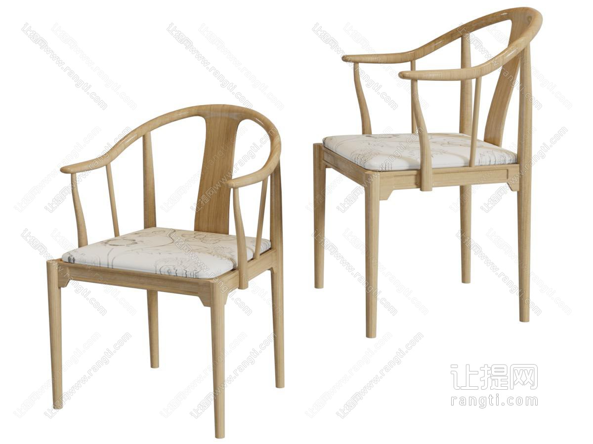 中式实木扶手椅