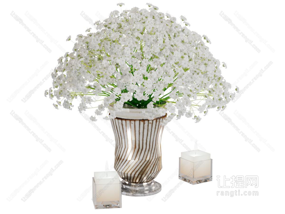 欧式花瓶花卉烛台装饰摆件组合