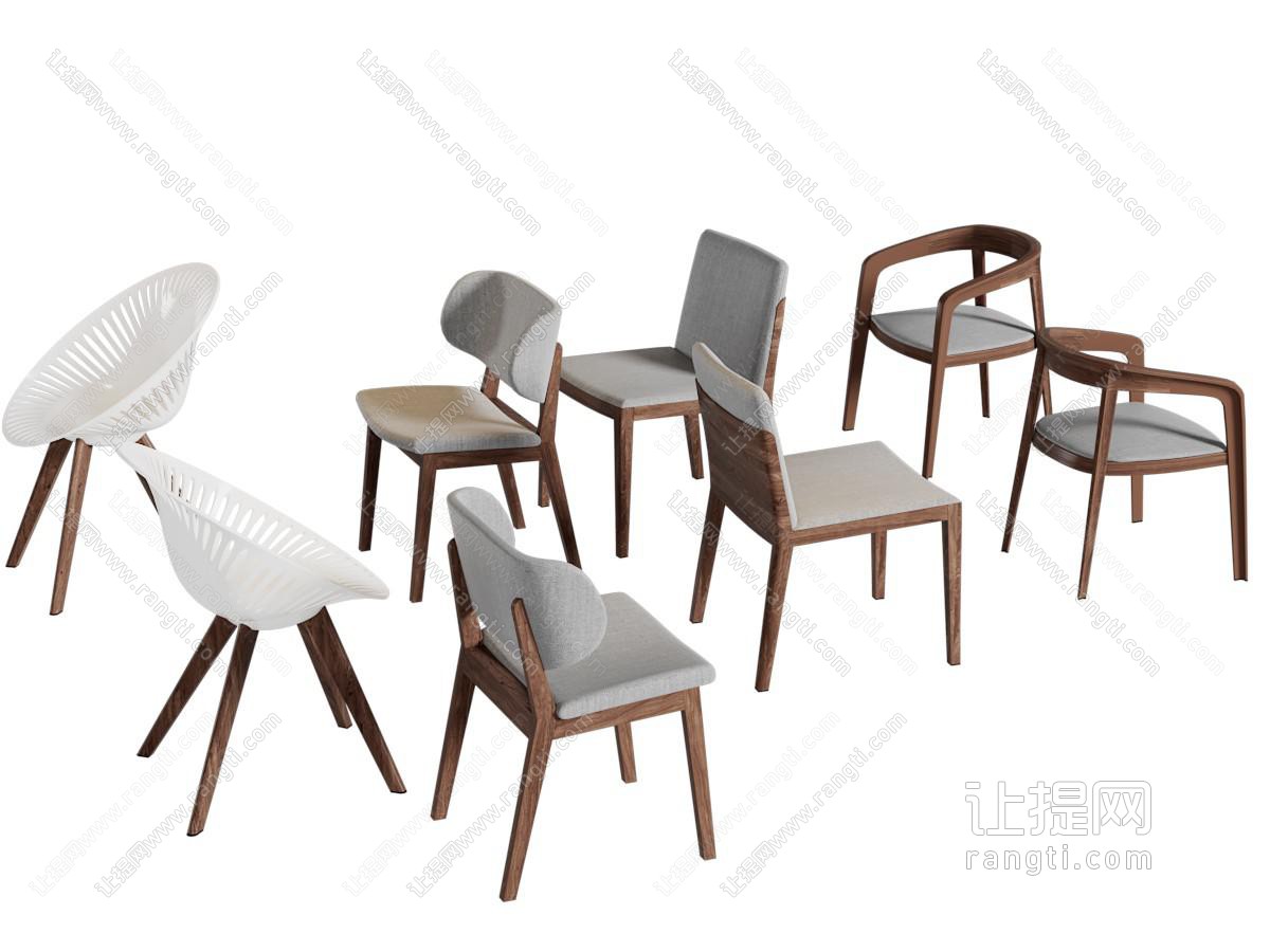 新中式餐椅休闲椅子