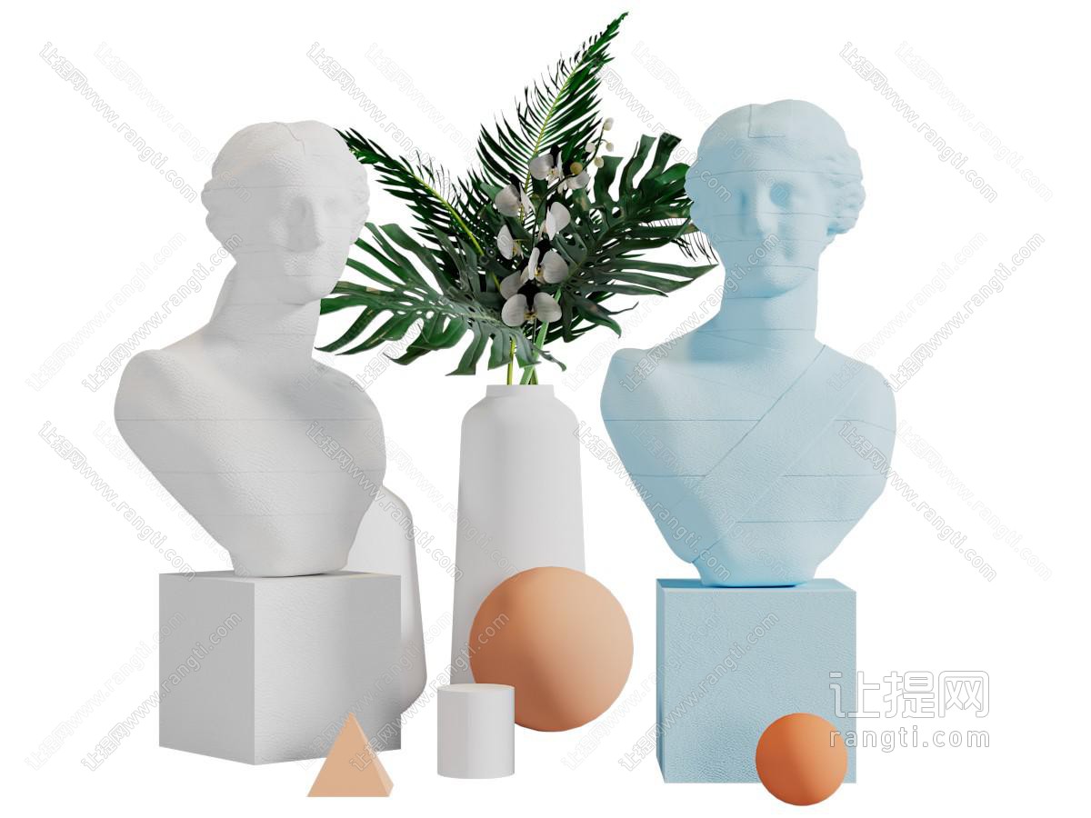 现代石膏雕塑雕刻