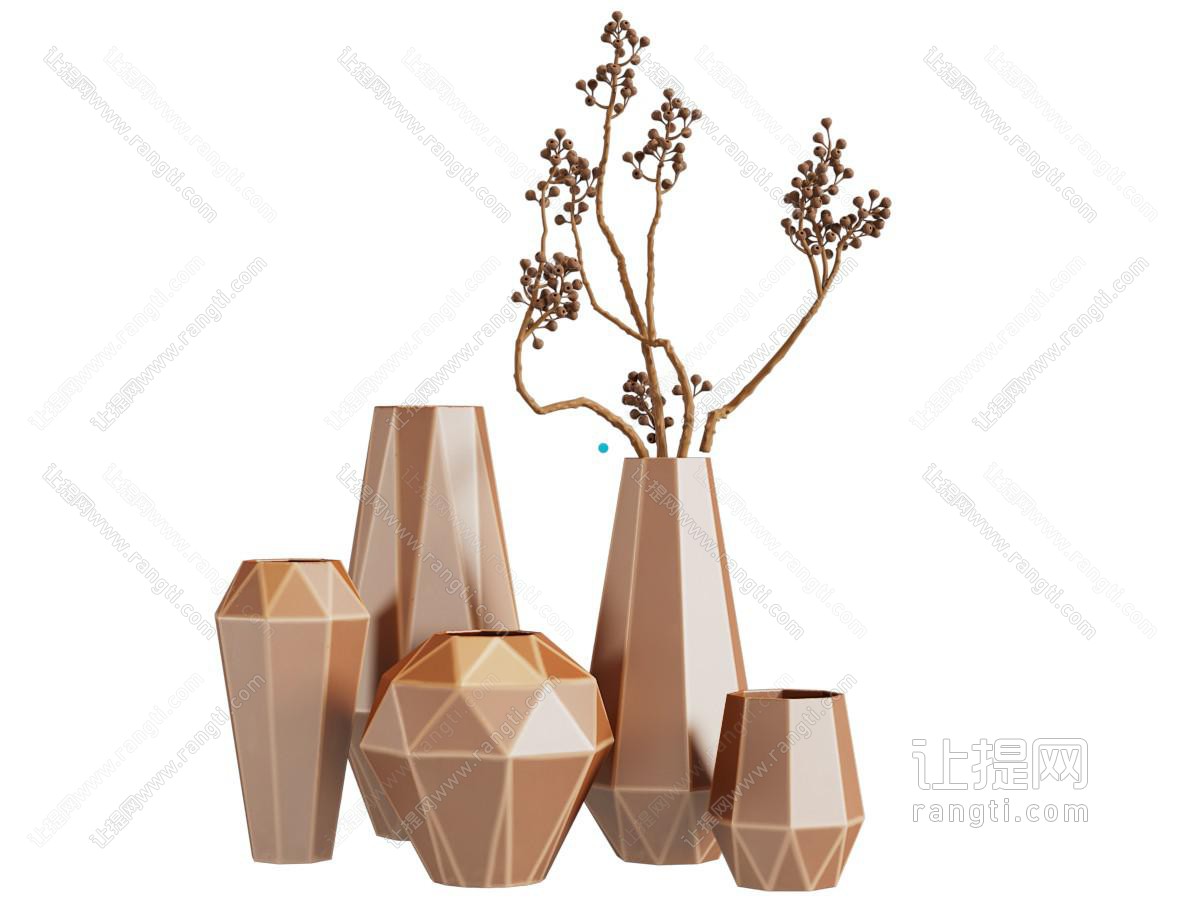 新中式陶瓷花瓶花卉