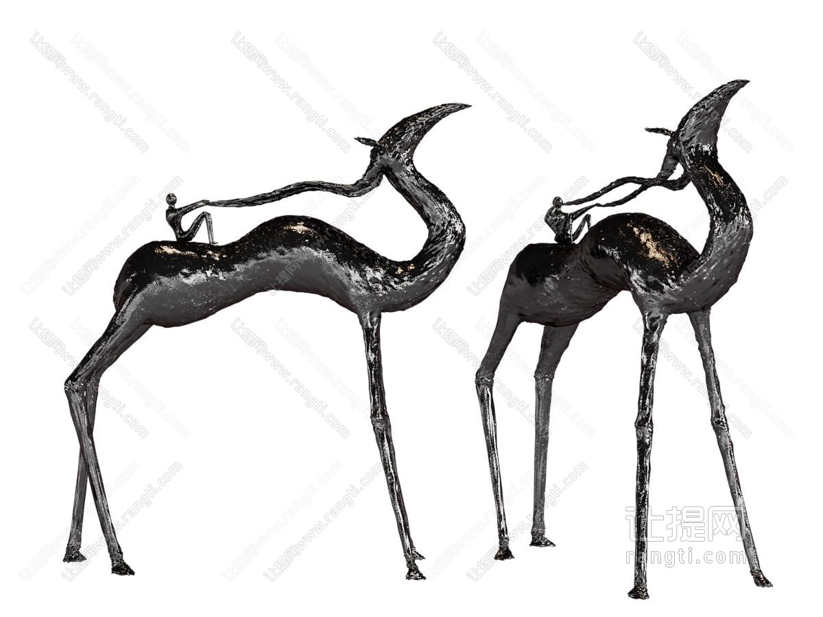 现代抽象动物雕塑雕刻