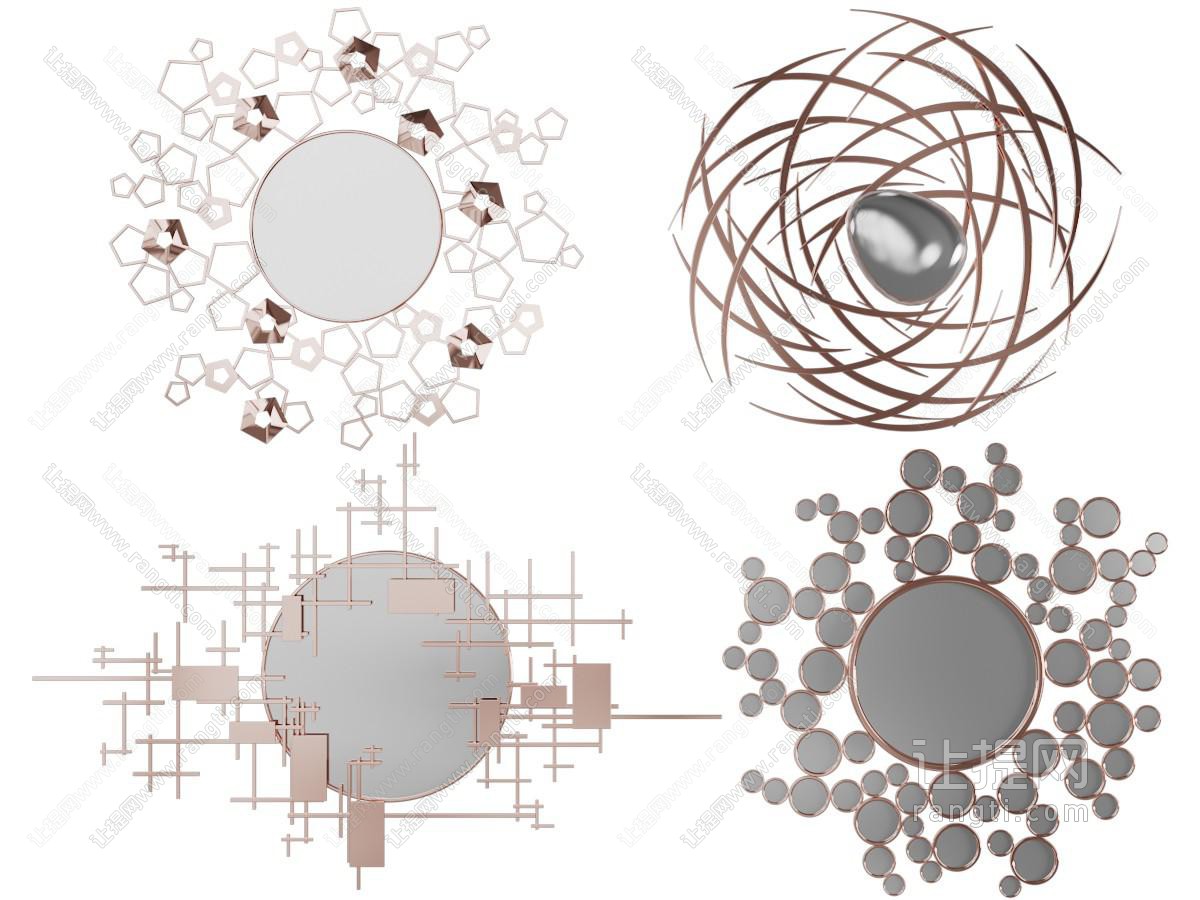 现代装饰镜子墙饰挂件
