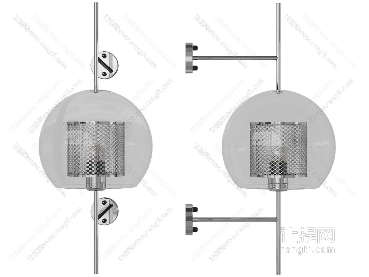 现代玻璃灯罩壁灯