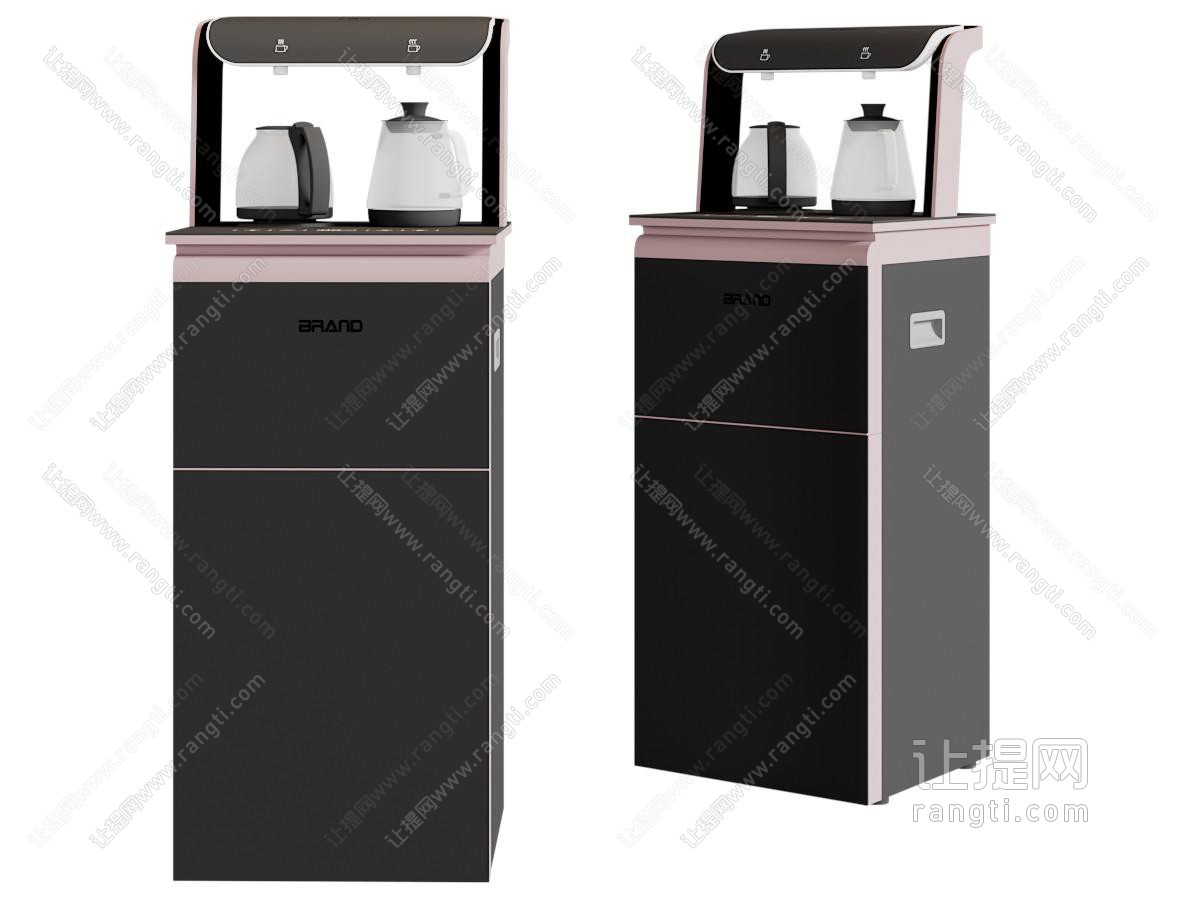 现代黑色茶水机饮水机厨房电器