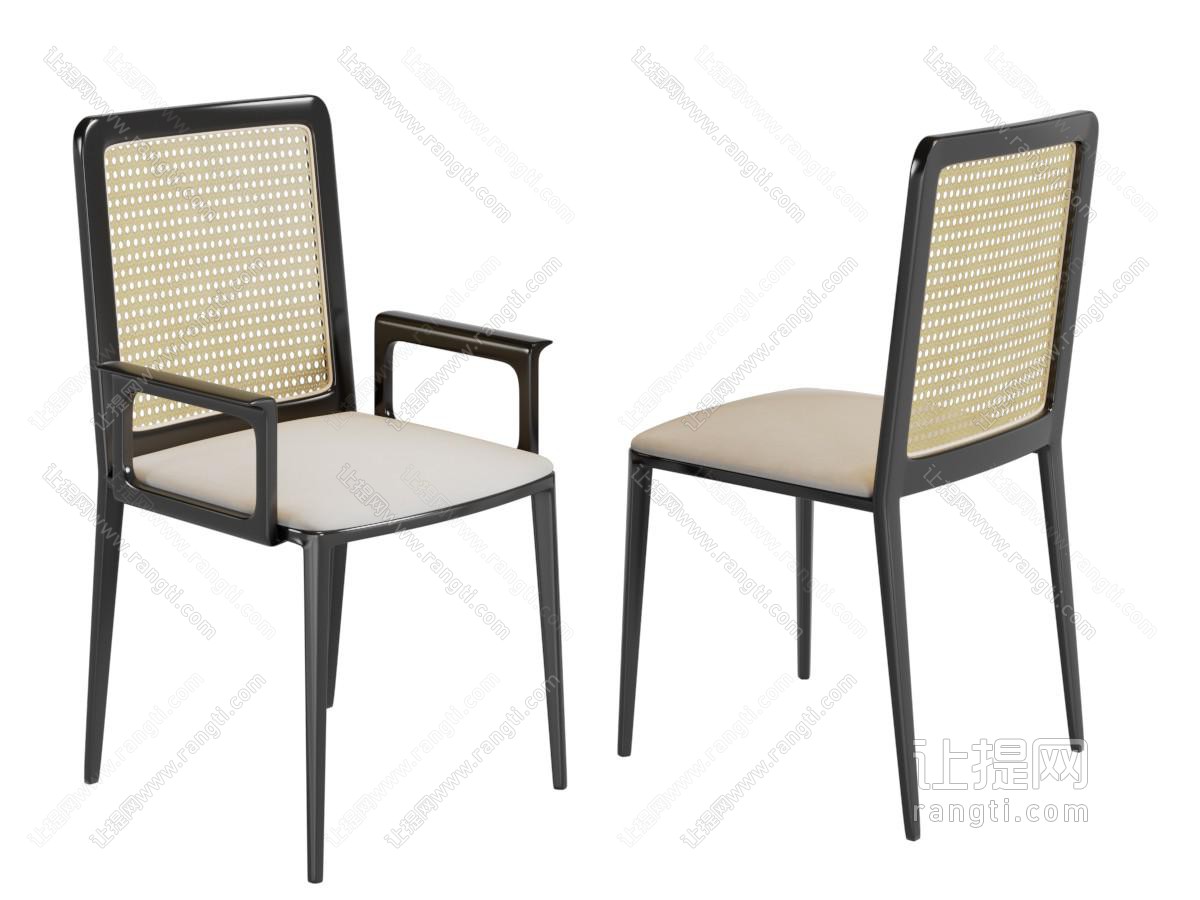 新中式休闲椅子餐椅