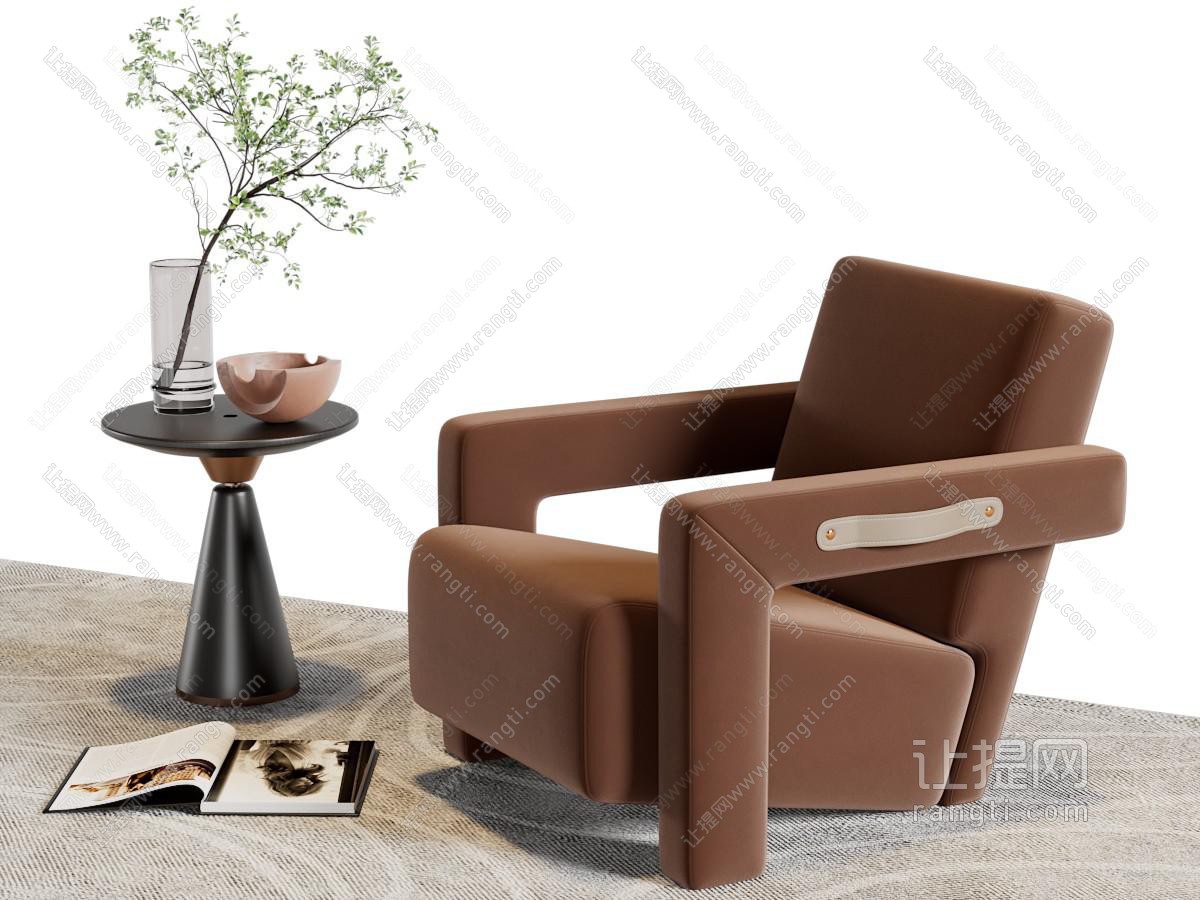 现代创意简约单人沙发