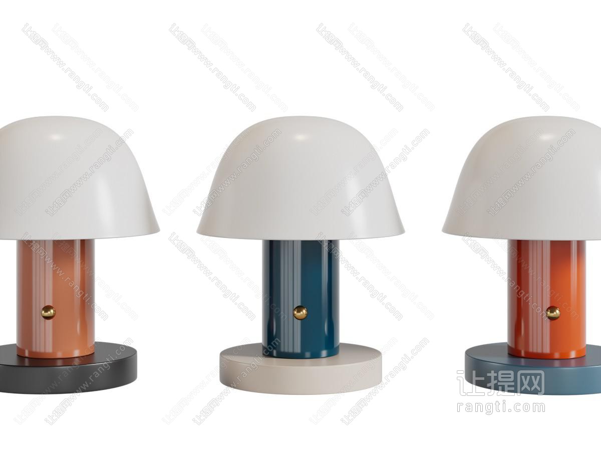 现代蘑菇造型的台灯
