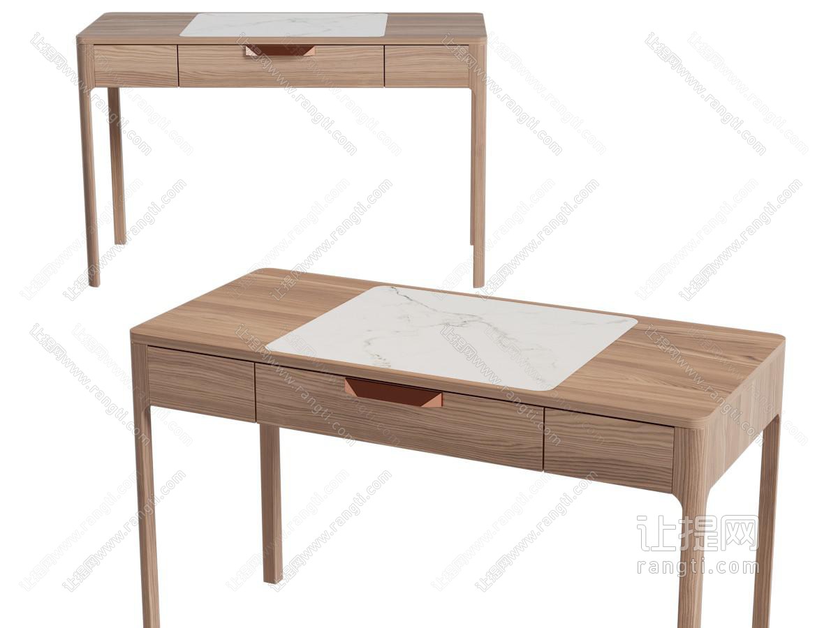 北欧实木书桌