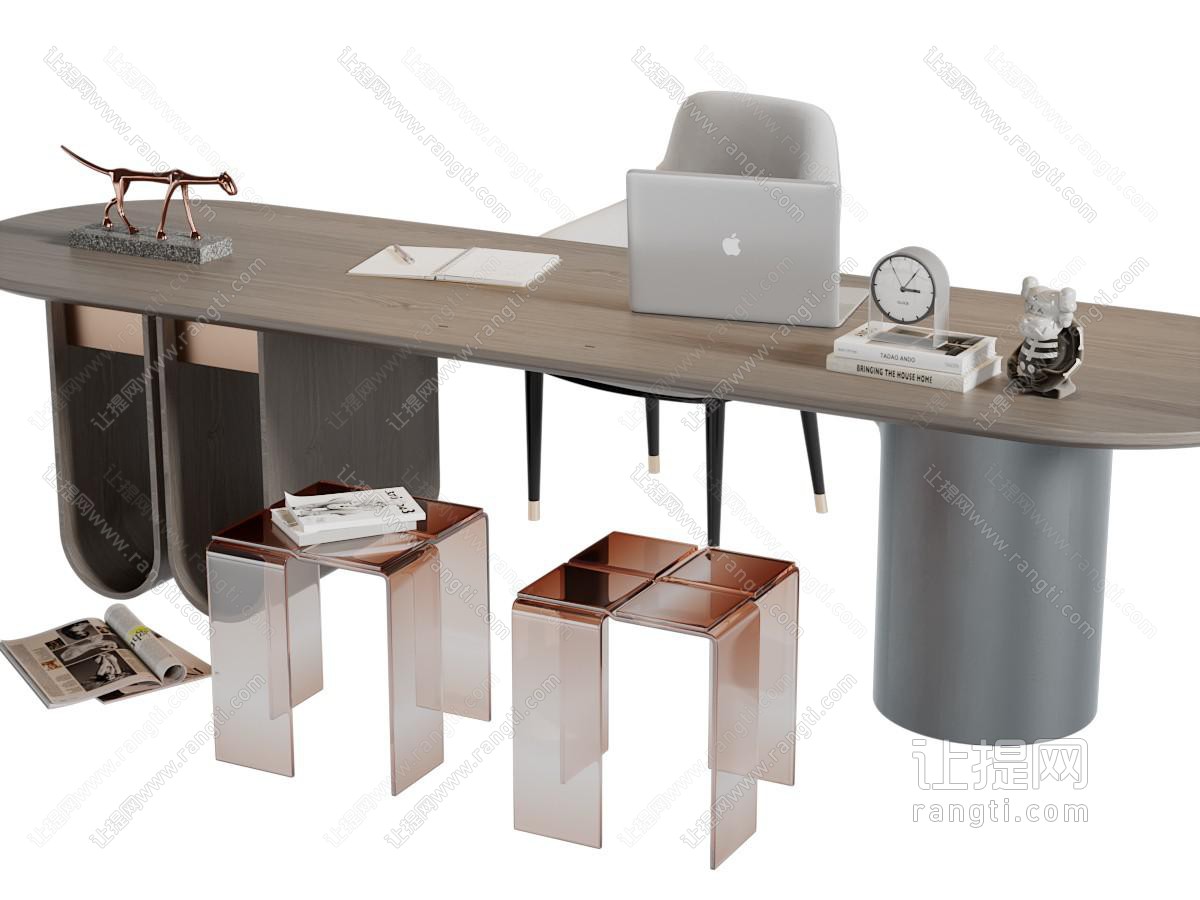 现代老板台、老板桌椅组合
