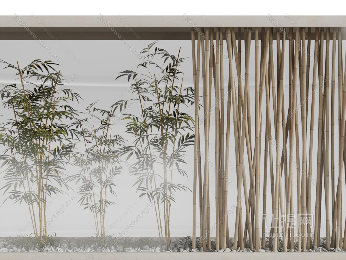 中式竹子景观园艺小品