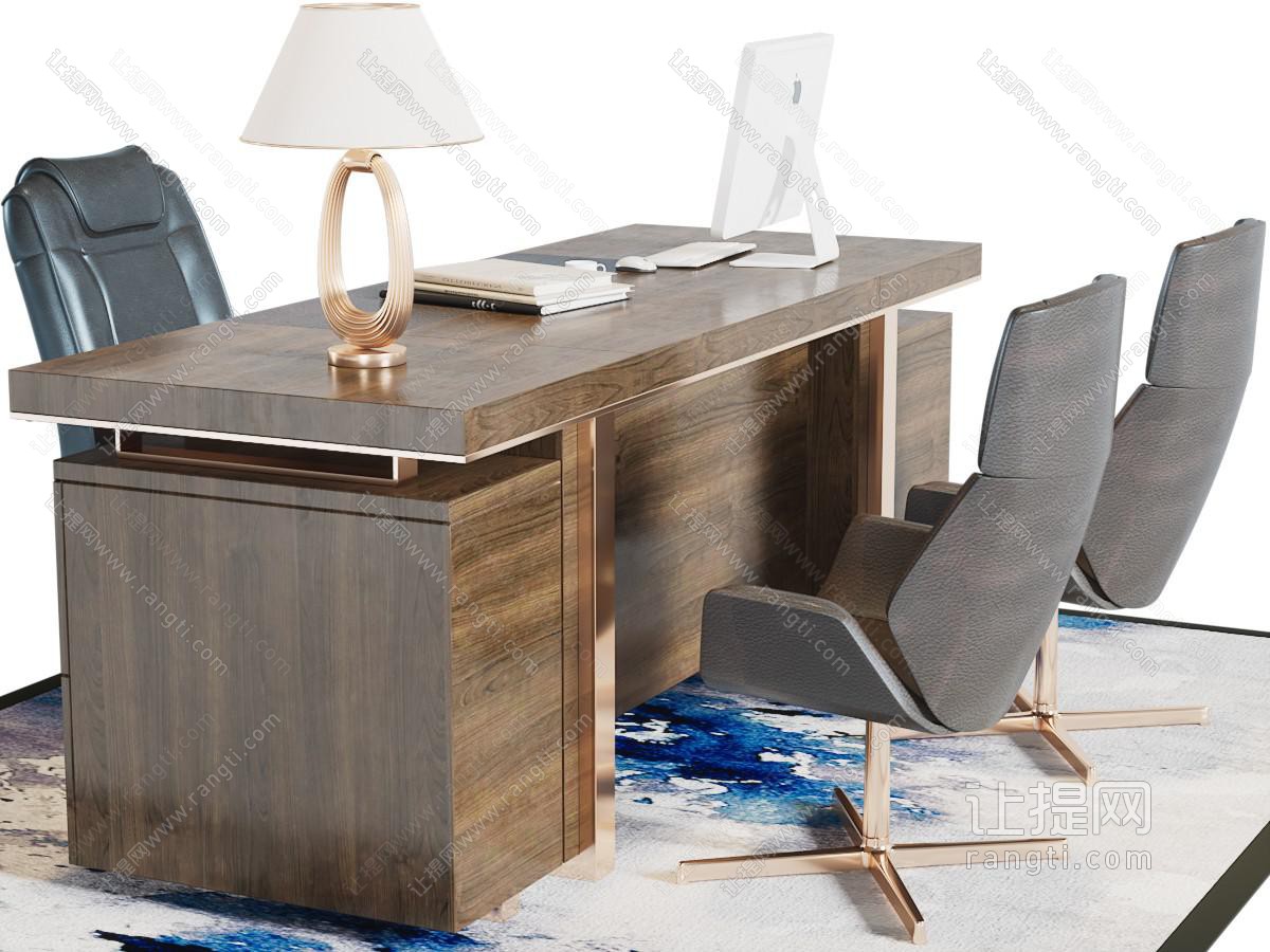 现代老板台、老板桌椅组合