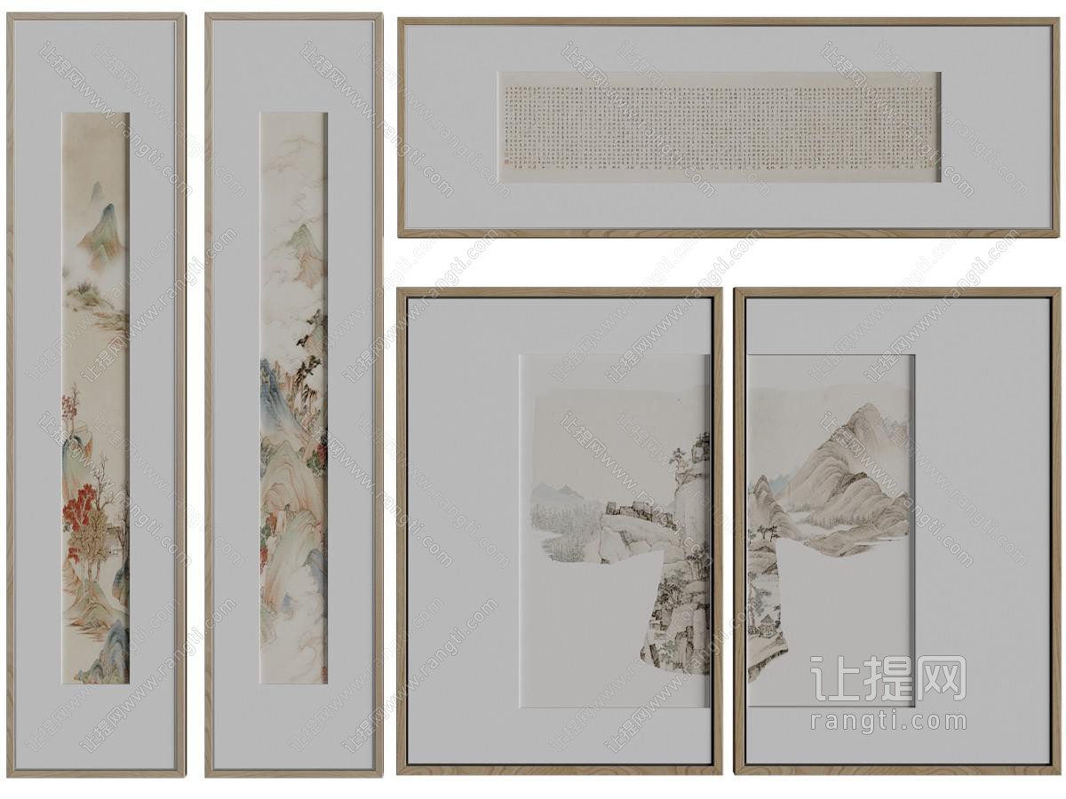 新中式装饰挂画