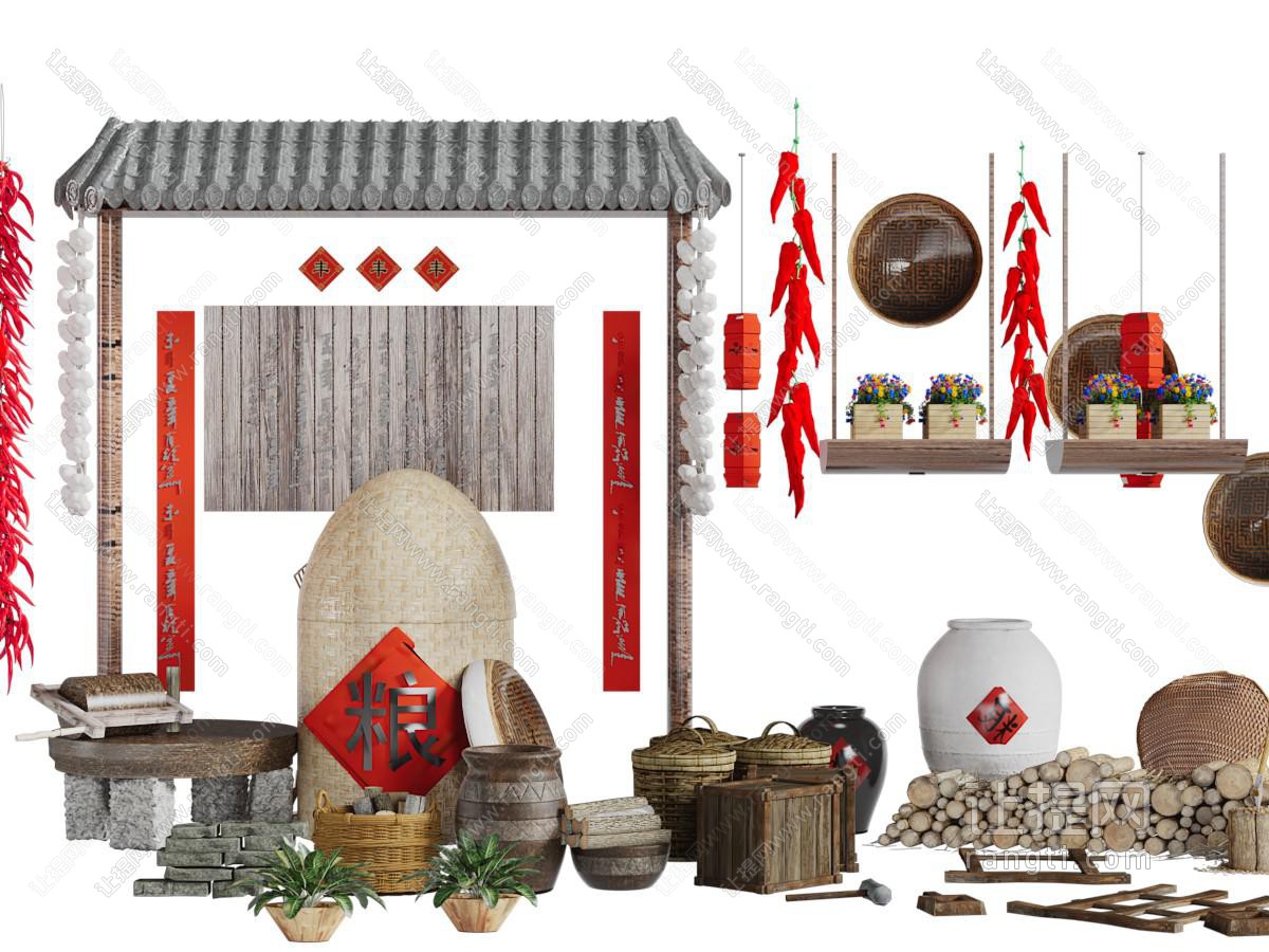 中式民宿美陈