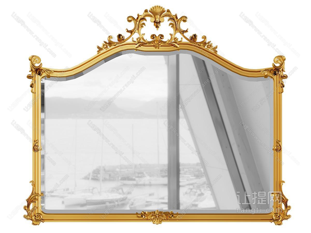 欧式边框的装饰镜挂件
