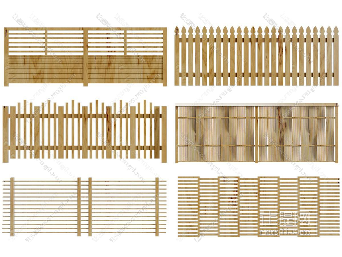 新中式实木篱笆、栏杆和围栏