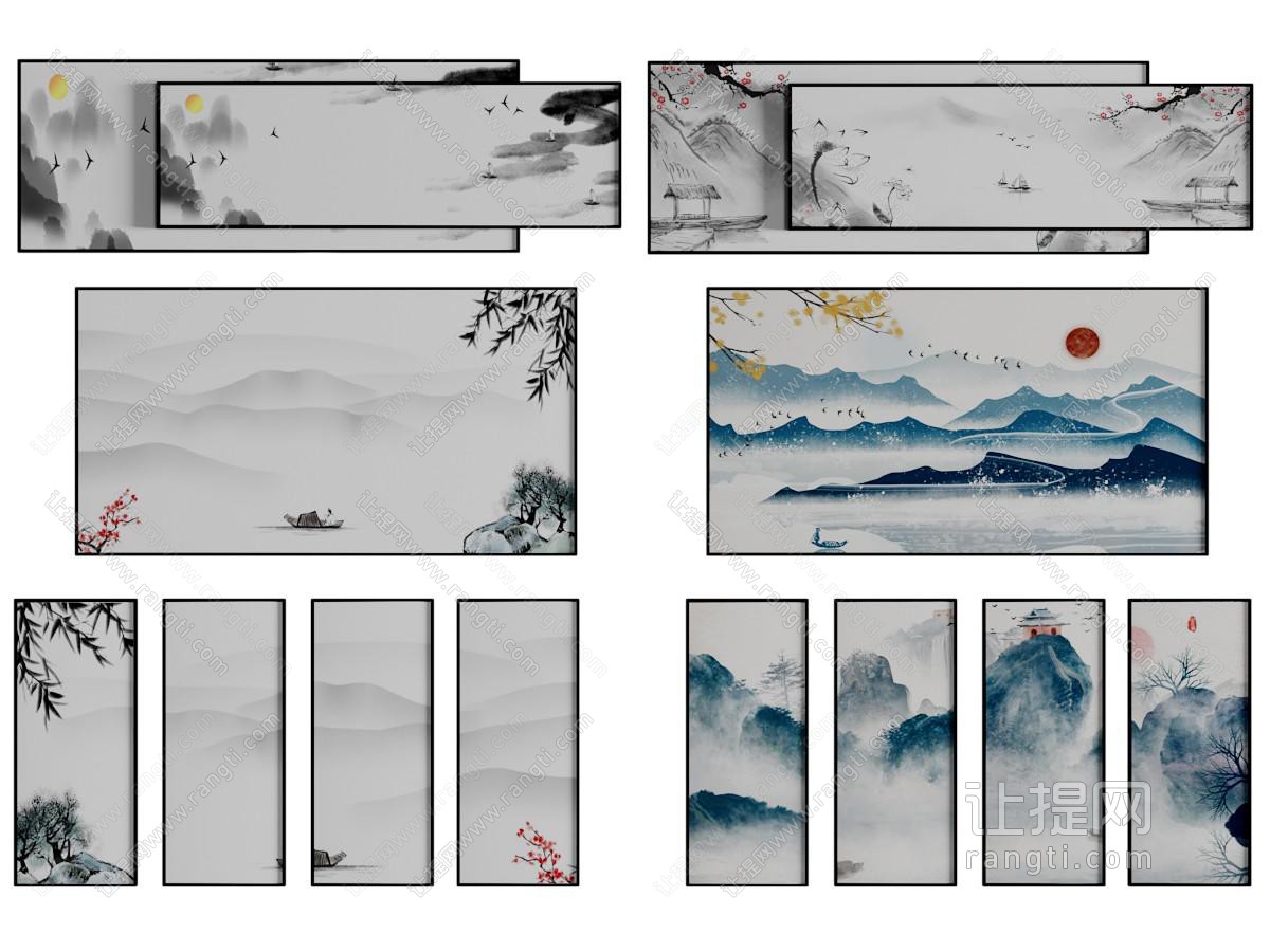 新中式墙饰挂画