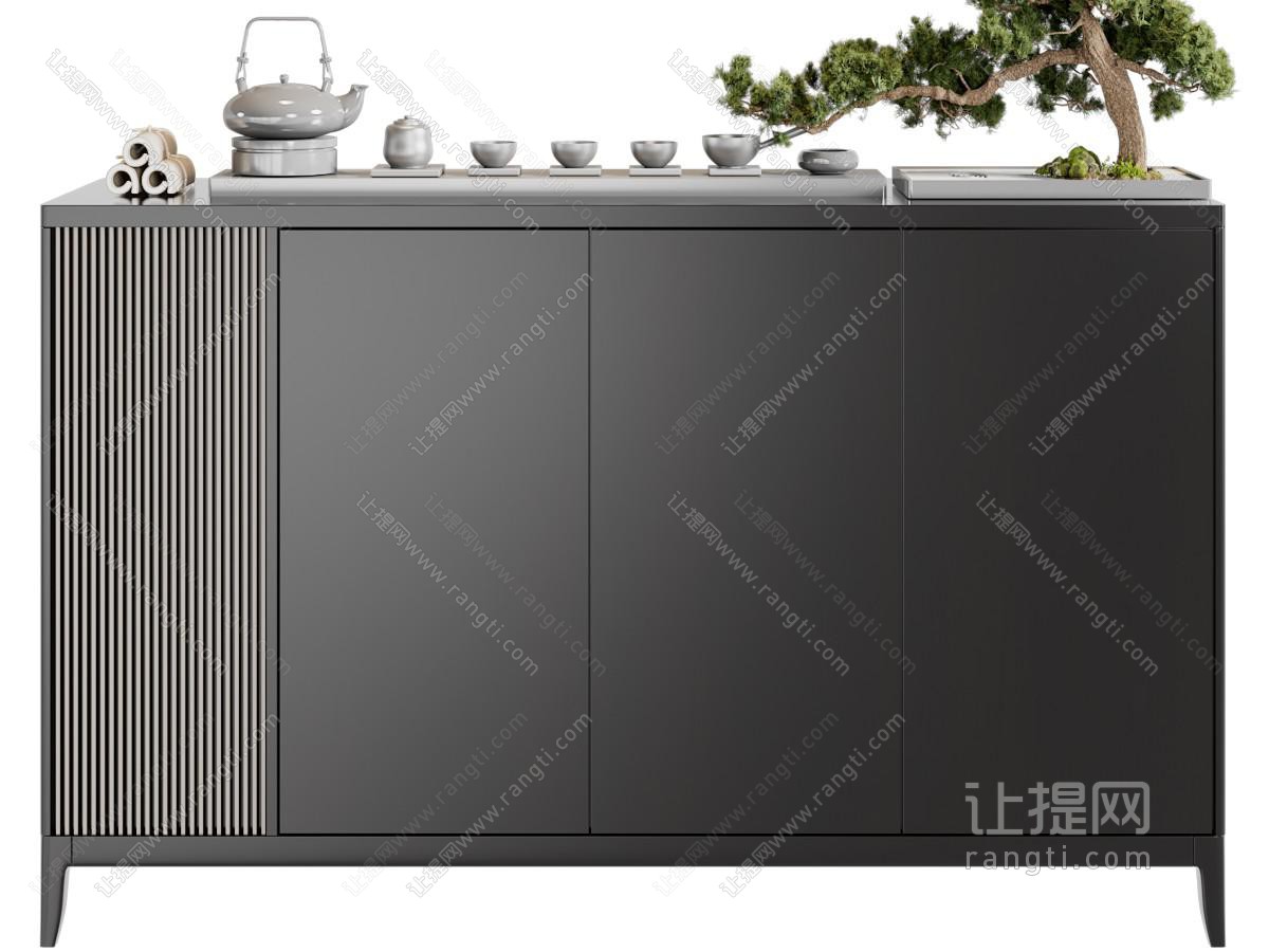 新中式玄关柜、边柜
