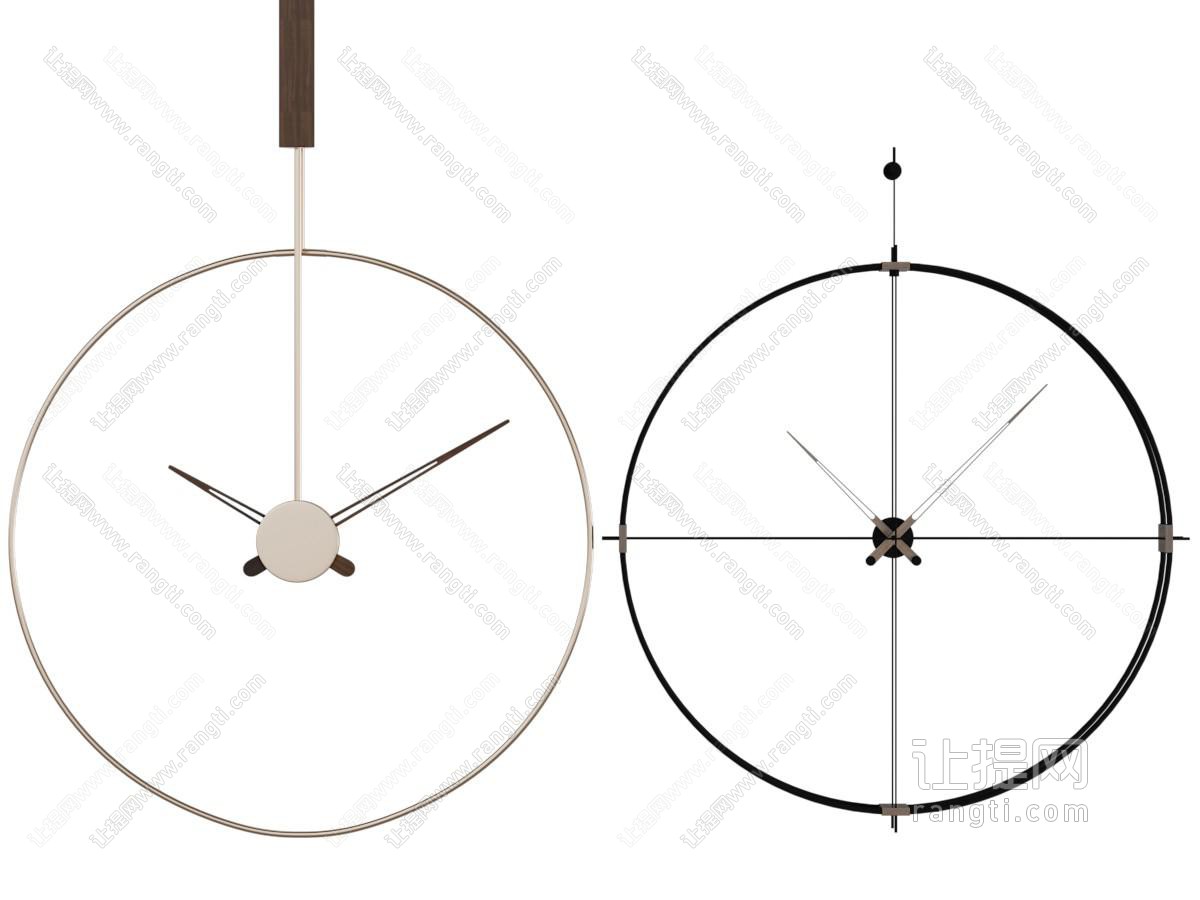 北欧钟表墙饰挂件