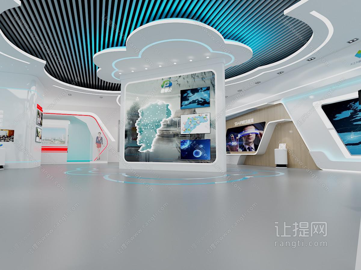 现代VR体验馆大厅