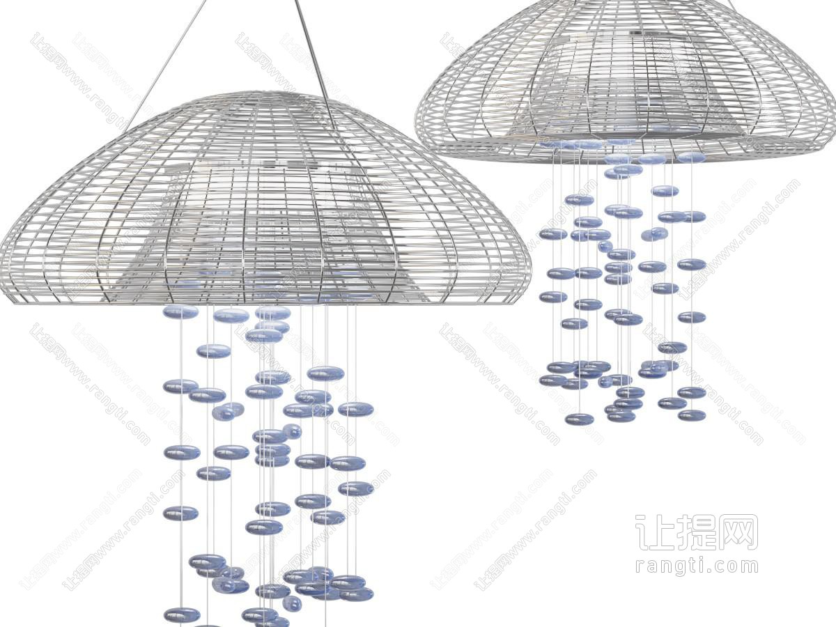 现代水母造的吊灯