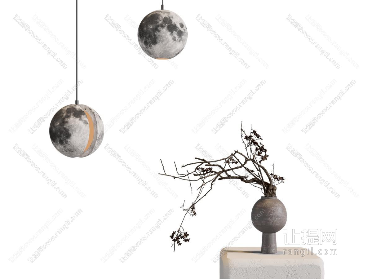 现代月球造的吊灯