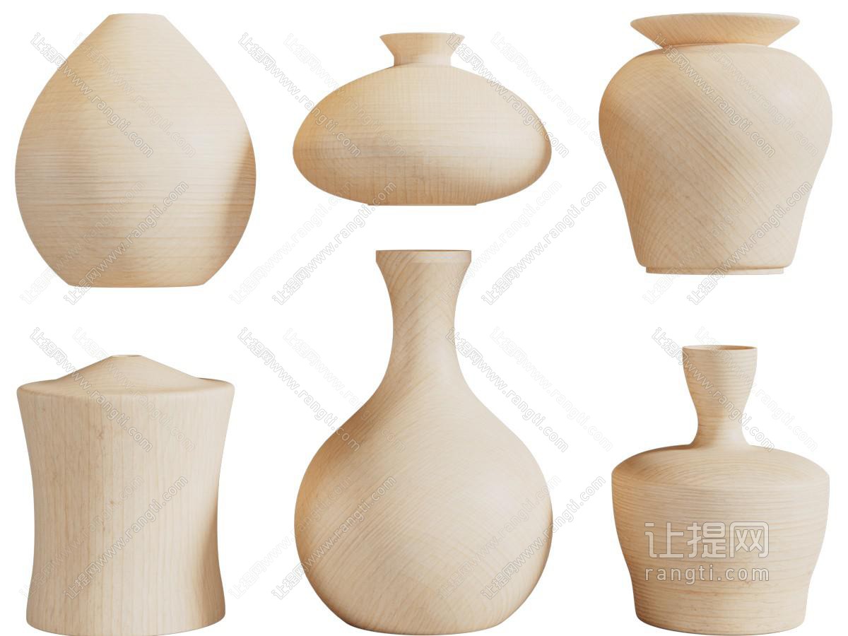 侘寂风实木器皿手工艺品装饰摆件