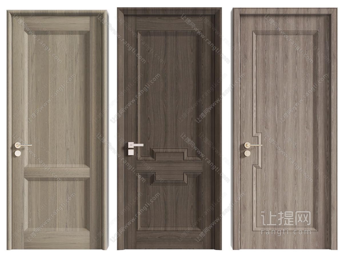 新中式实木单扇平开门