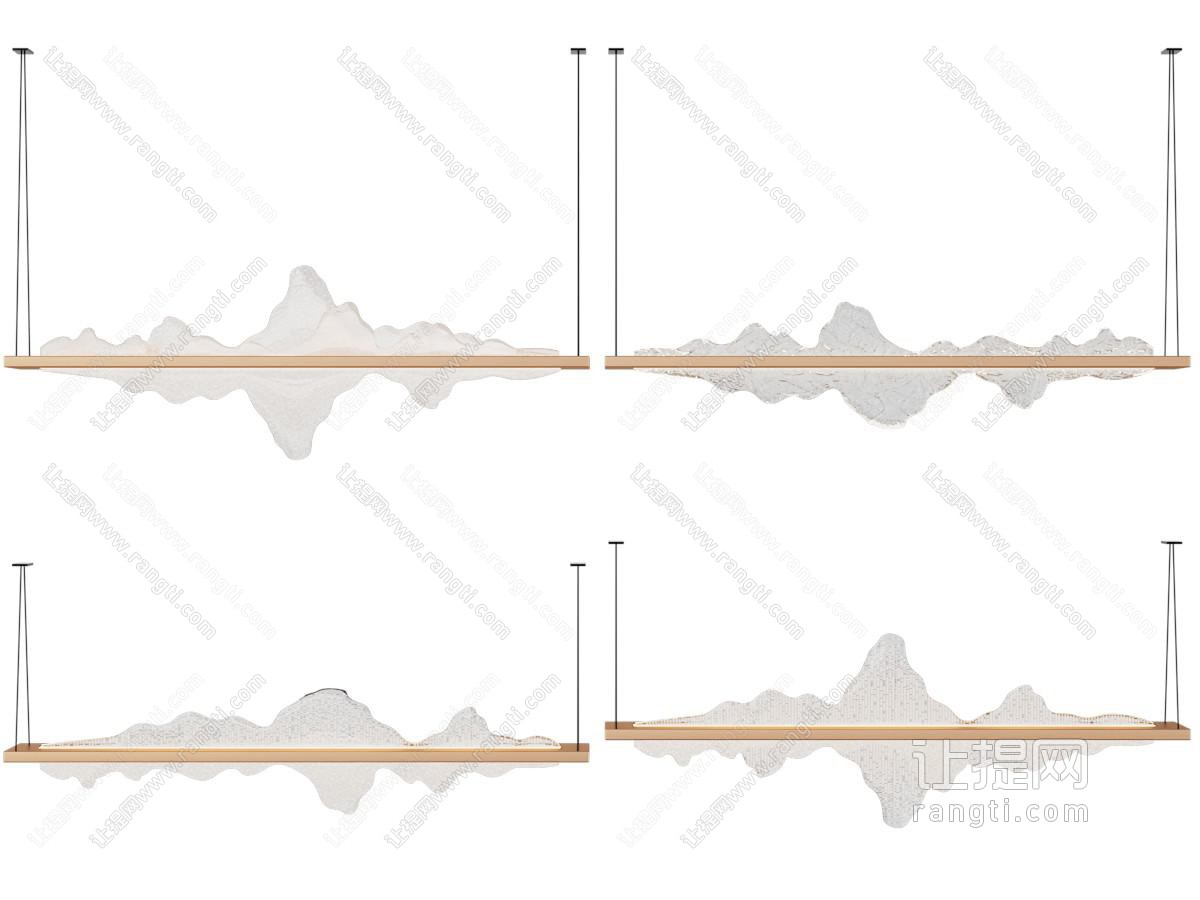 新中式山脉装饰吊灯