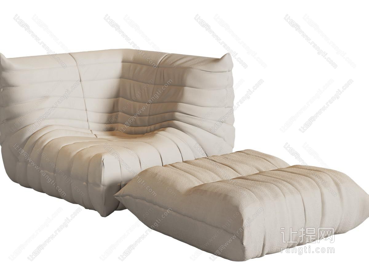 现代懒人沙发、坐墩