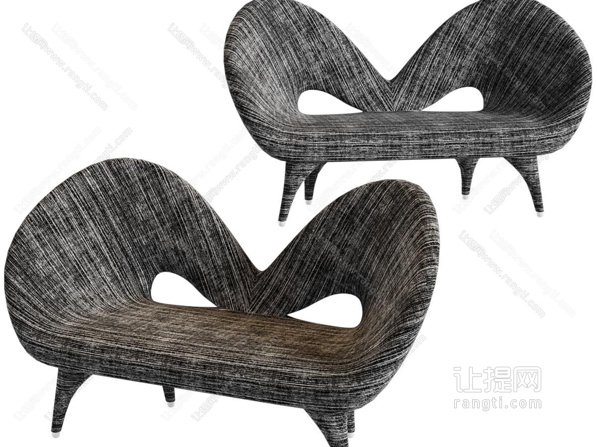 现代创意双人沙发