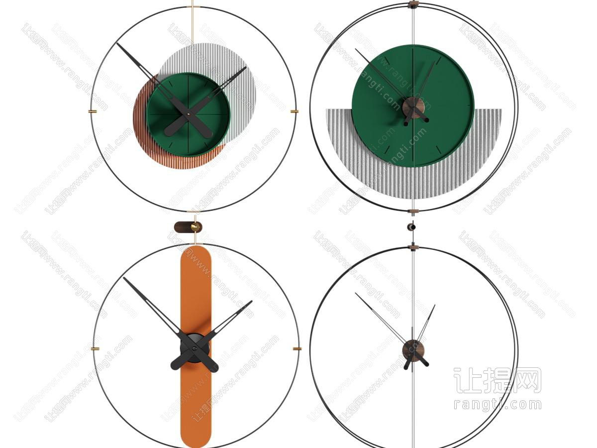 现代钟表墙饰挂件