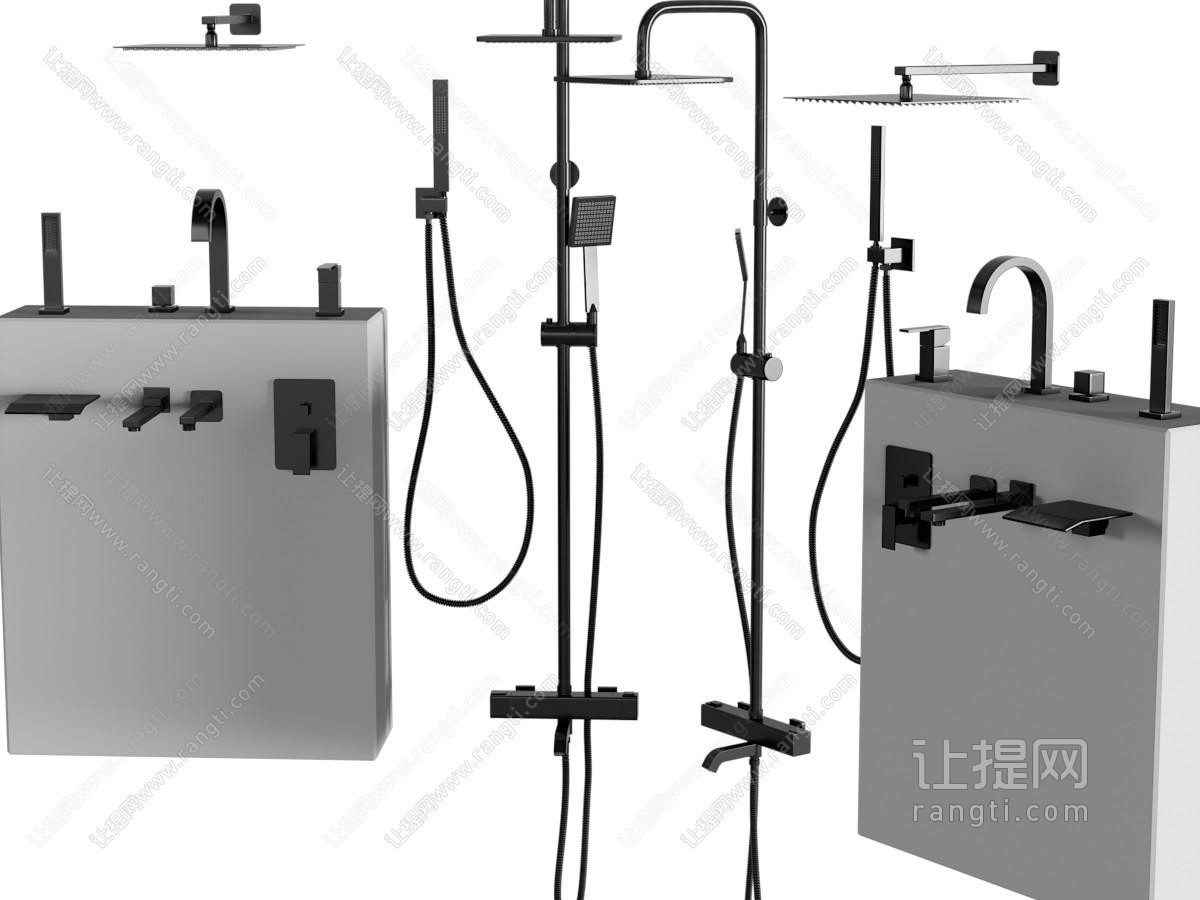 现代水龙头、淋浴花洒