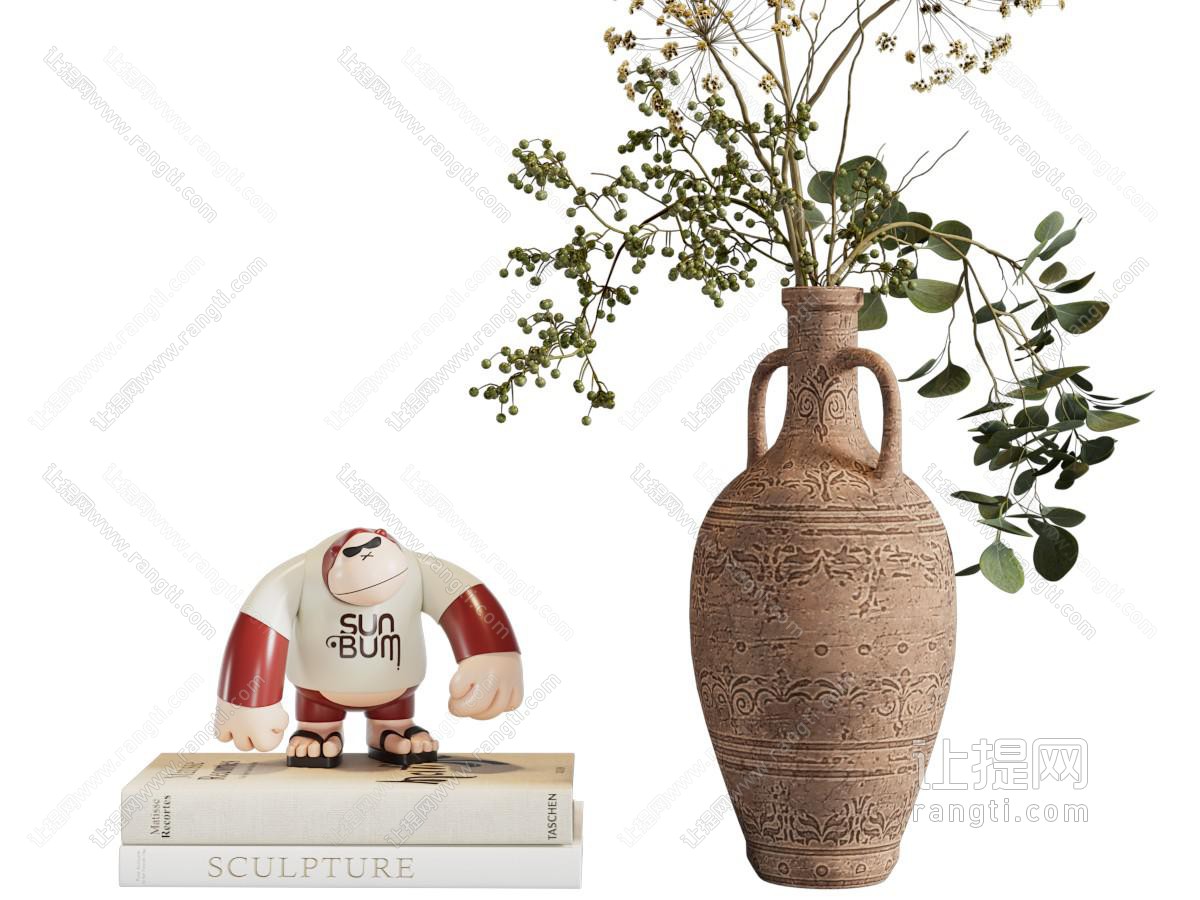 侘寂风花瓶摆件组合