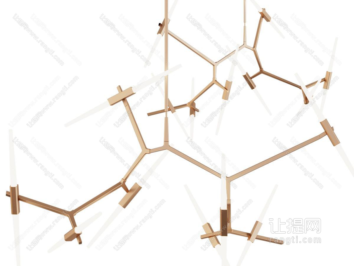 现代树枝造的吊灯