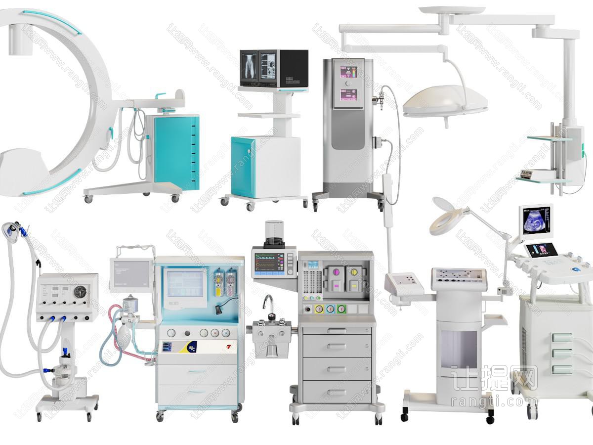 现代手术灯、B超机、磁共振检查仪