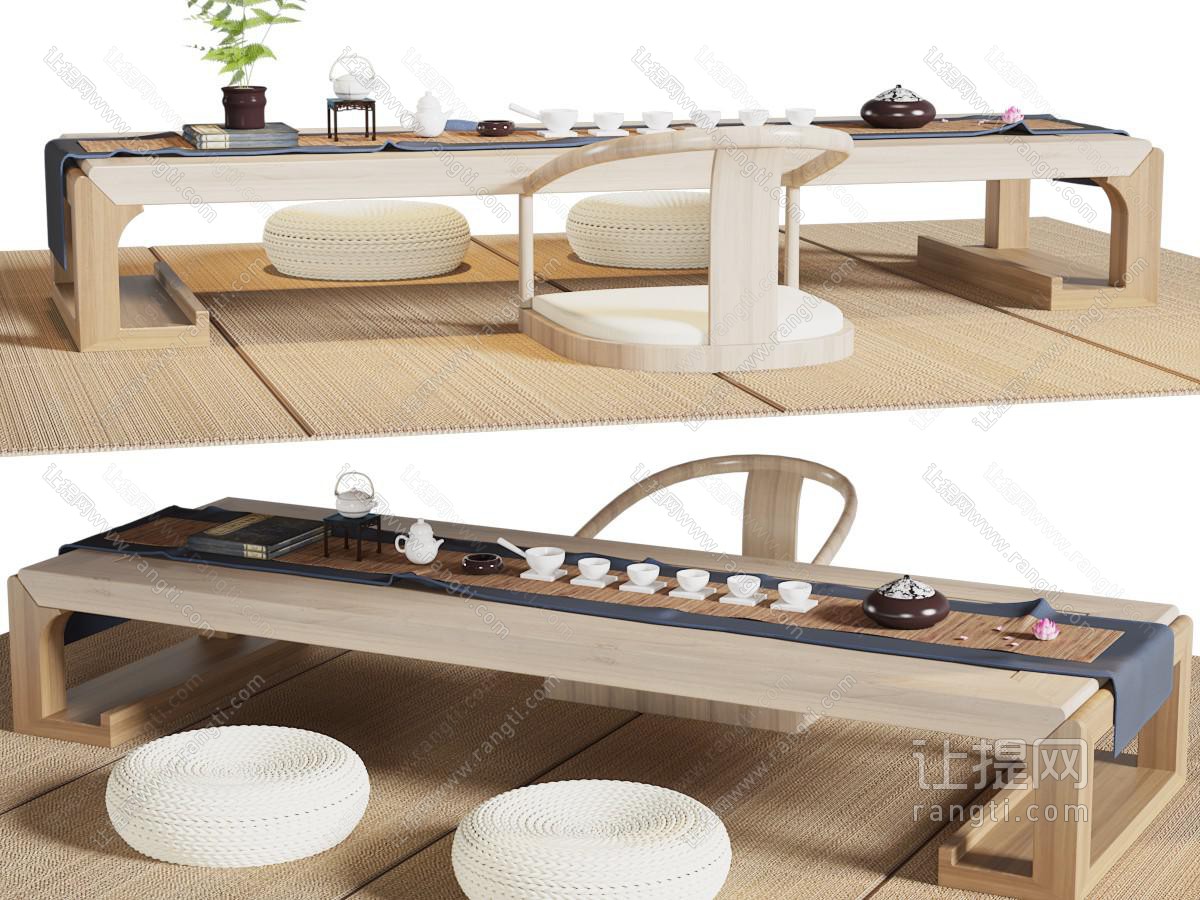 日式茶桌坐垫